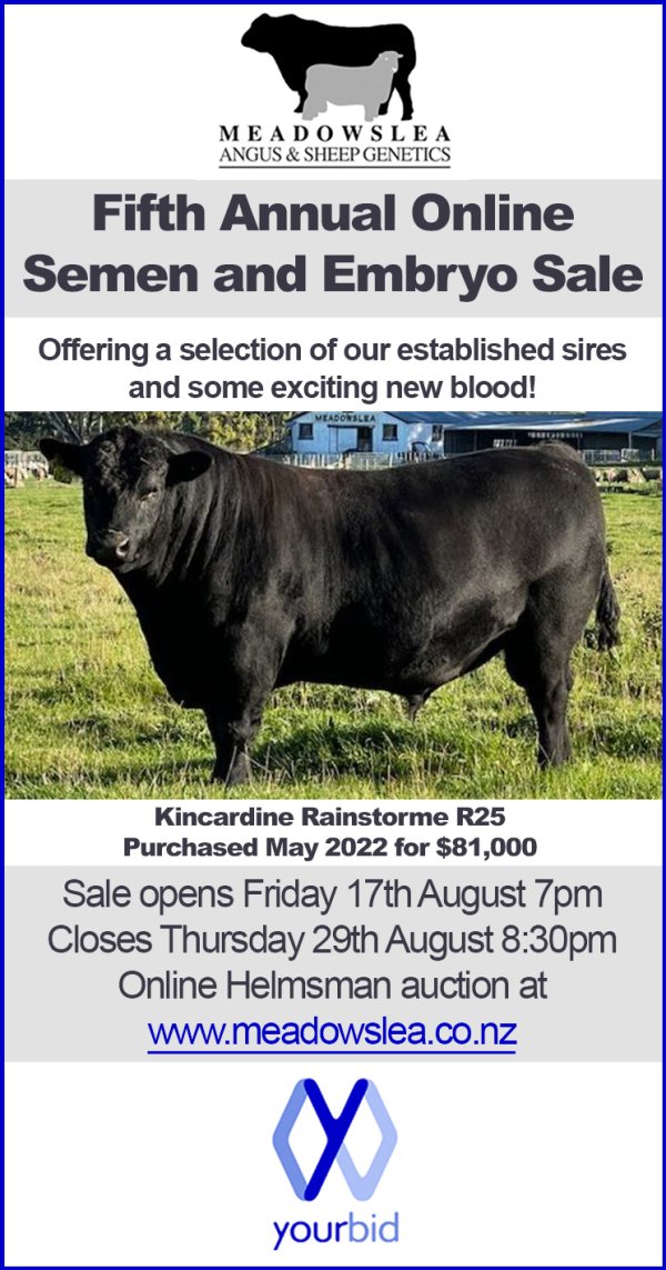 Meadowslea Semen Sale 2024